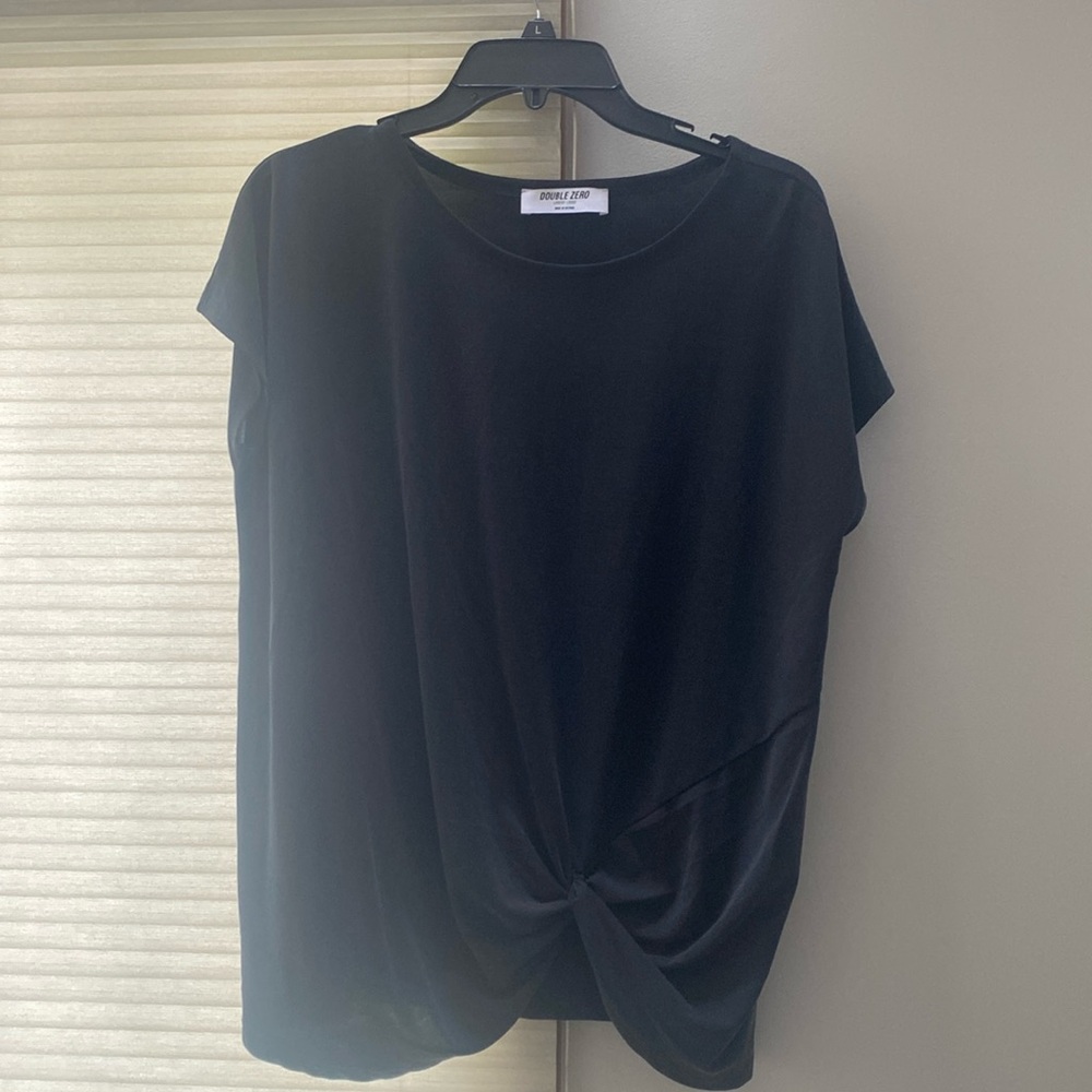 Black cap sleeve shirt